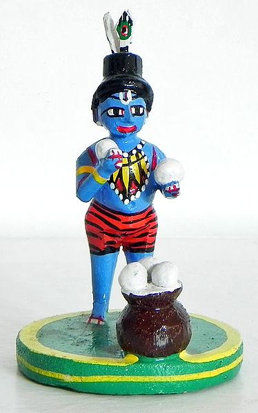 Makhan Chor Krishna - Kondapalli Doll