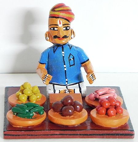 Vegetable Seller - Kondapalli Doll