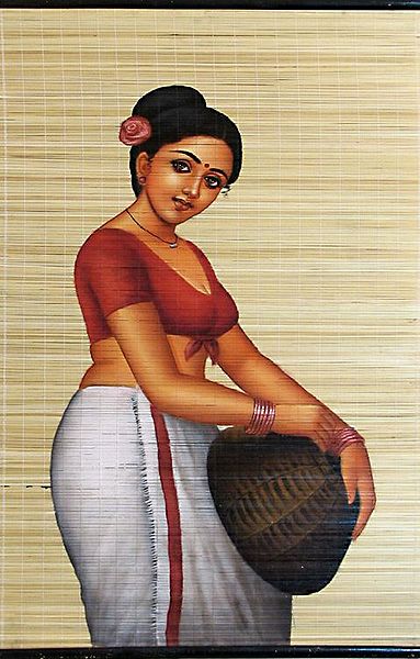 Fisher Woman from Kerala - (Wall Hanging)