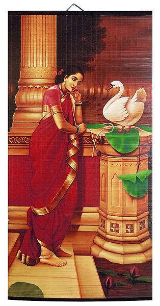 Hamsa Damayanti - Raja Ravi Varma Painting