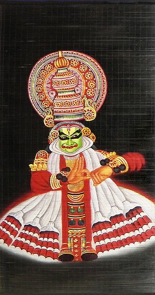 Kathakali Dancer Depicting Arjuna - Wall Hanging
