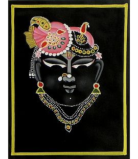 Radha Krishna - shop Online Painting on Silk Cloth