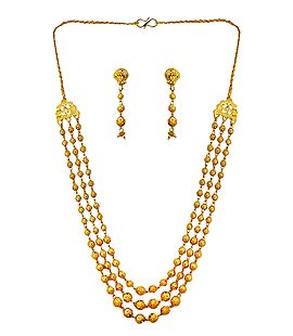 Length SR96 31 inches DollsofIndia Yellow Acrylic Necklace 