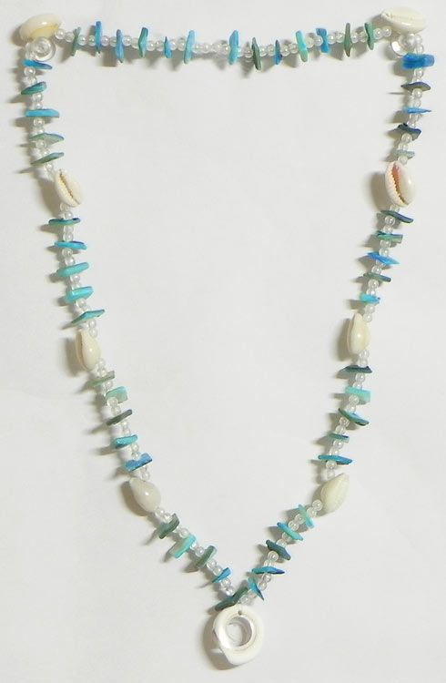 Stone White Shell Bead Necklace at Rs 250/piece | Shell Jewellery in  Faridabad | ID: 27046132355
