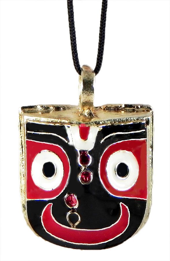 Jagannathdev Pendant with Black Cord 