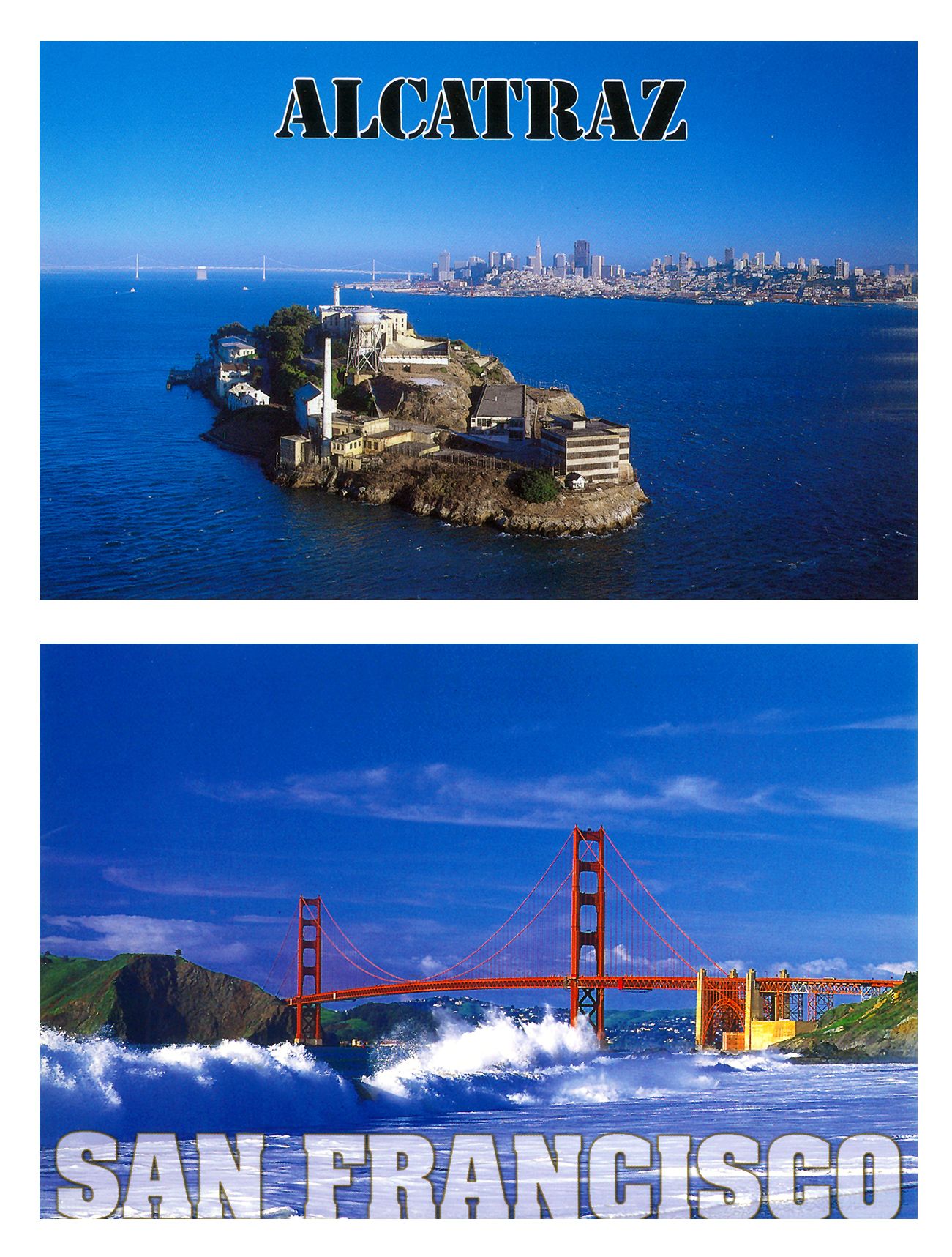 San Francisco Alcatraz Island California CA Postcard Details about   Wish You Were Here 