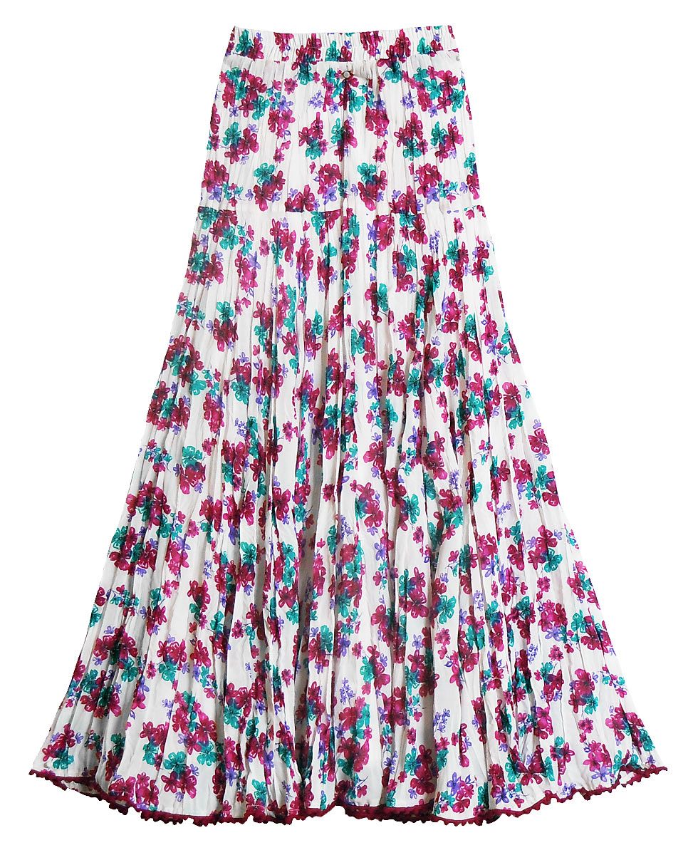 Shop Nuon Purple FloralPrint Skirt Online  Westside