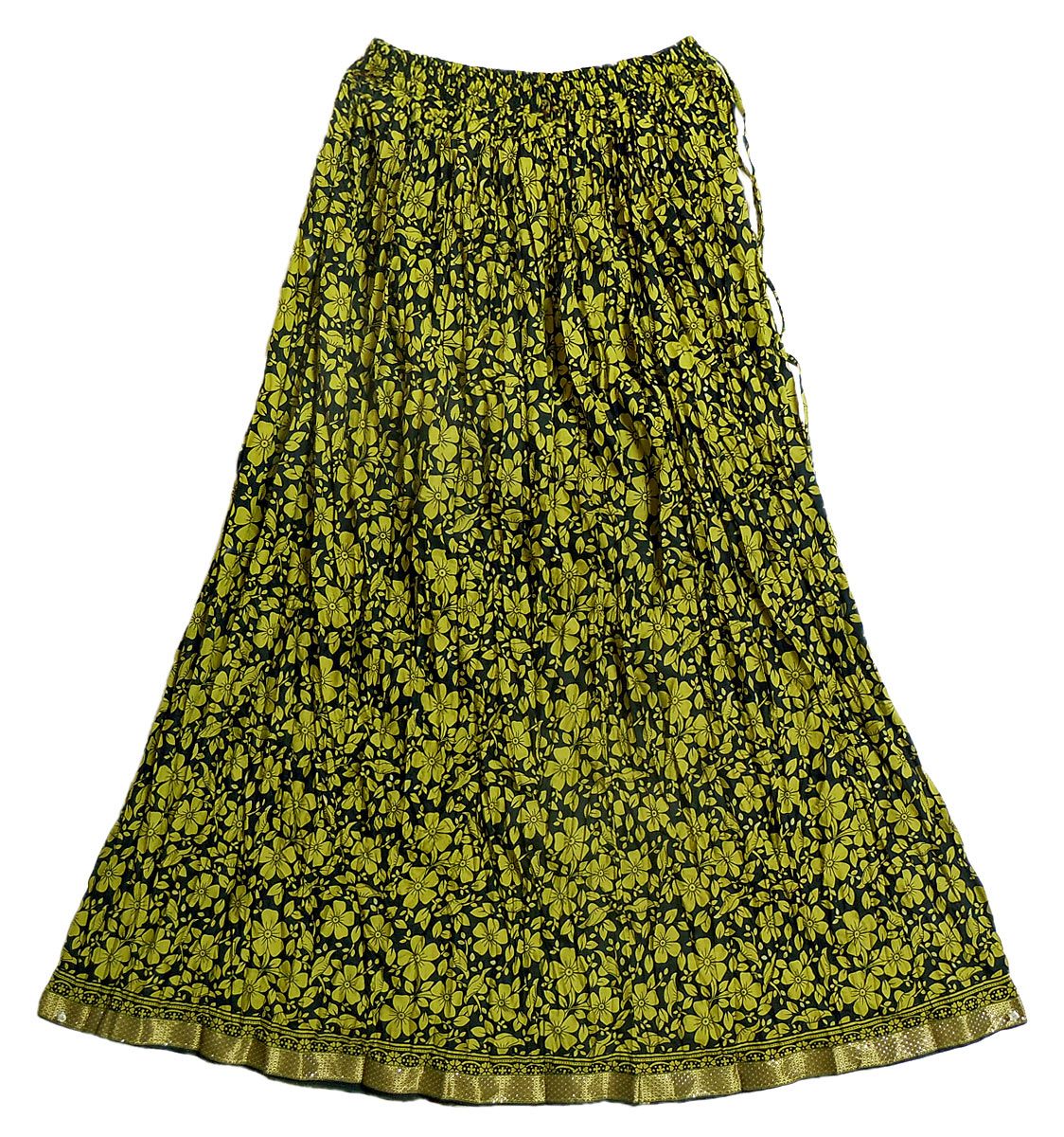Cotton Crushed Skirt