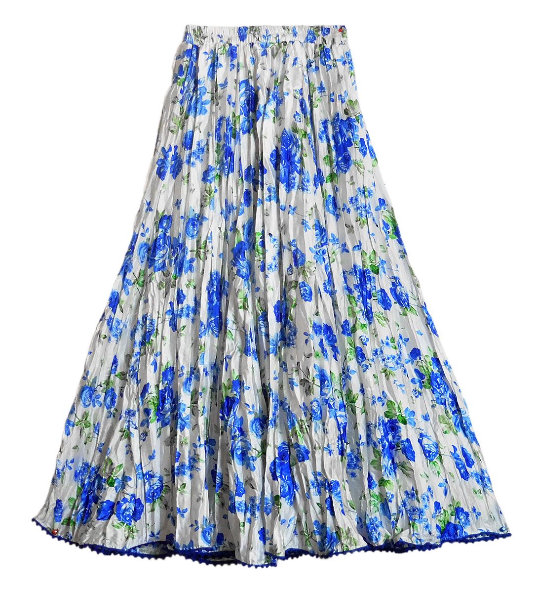 Buy Women Vintage Skirts Floral Print High Waist Pleated A Line Wiggle Knee  Length Skirt Online at desertcartINDIA