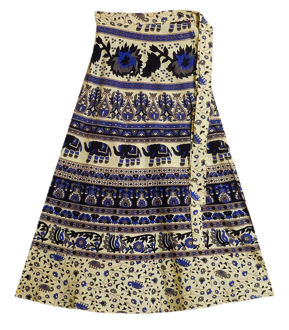 Sanganeri Print on Wrap Around Skirt