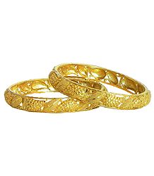 Pair of Gold Plated Bangles