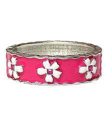Dark Pink Hinged Bracelet