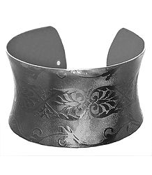 Carved Metal Cuff Bracelet