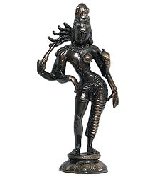 Ardhanarishwara - Brass and Copper Statue 