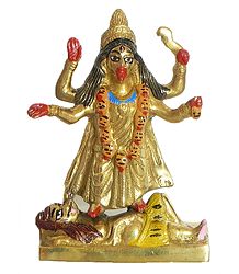 Goddess Kali - Brass Statue