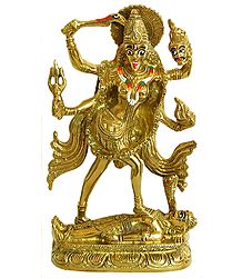Rudra Kali - Brass Statue