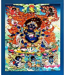 Mahakala - Unframed Thangka Poster - Reprint on Paper