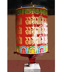 Prayer of Wheel in Dichen Choling Gompa - South Sikkim, India