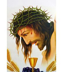 Jesus Christ Wearing Crown of Thorns
