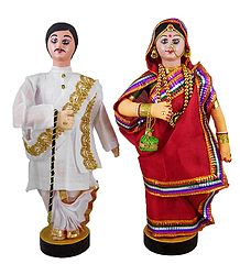 Bengali Couple - Cloth Doll