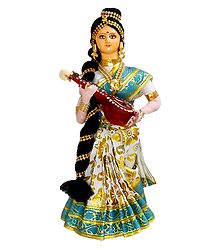 Goddess Saraswati - Cloth Doll