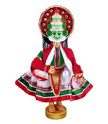 Kathakali Dancer as Arjuna - Cloth Doll