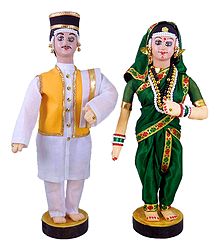 Maharashtrian Bridal Doll - Cloth Doll