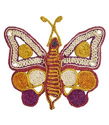 Multicolor Banana Fibre Butterfly - Wall Hanging