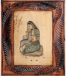 Shakuntala - Painting on Hardboard Print 