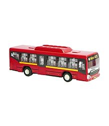 Low Floor Red Acrylic Toy Bus