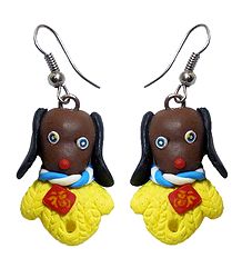 Pair of Rubber Doggy Earrings