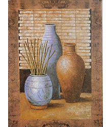Bamboo Sticks in a Vase