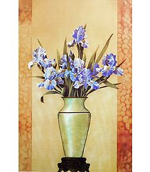 Purple Flowers  in a Vase