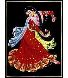 Kamal Dancer - Nirmal Painting on Wood