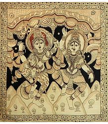 Dancing Shiva and Parvati