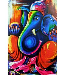 Artistic Ganesha Poster