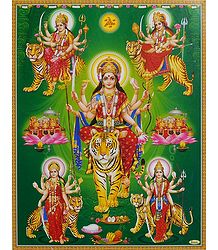 Goddess Bhagawati - Unframed Poster