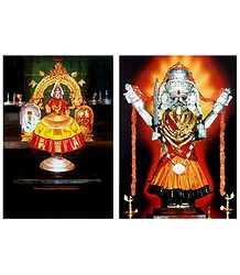 Lakshmi and Mahakali - Set of 2 Posters