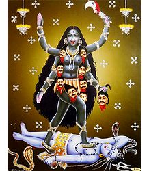 Shamshan Kali - Glitter Poster