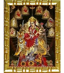 Goddess Navadurga - Framed Picture
