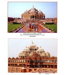Akshardham Temple, New Delhi - 2 Small Posters