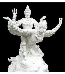 Lord Vishnu Riding on Garuda