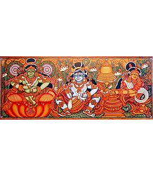 Krishna, Balaram and Yashoda