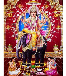 Vishwakarma - Architect of the Heaven - Glitter Poster