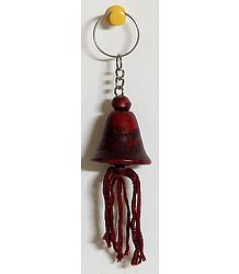 Wooden Bell Key Chain