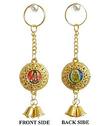 Double Sided Key Ring - Bal Gopal and Radha Krishna