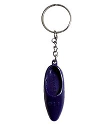 Metal Key Chain with Synthetic Shoe