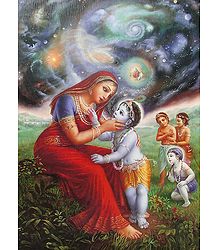 Krishna Showing Vishvarupa to Mother Yashoda