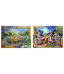 Radha Krishna - Set of 2 Posters