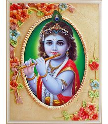 Young Krishna Playing Flute